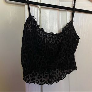 SHEER cheetah tanktop